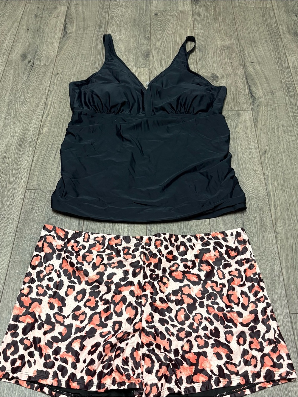 Tankini swimsuit set plus size